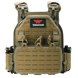 YAKEDA Tactical Outdoor Vest for Men /1000D Nylon Quick Release Laser-Cutting Modular Lightweight Vest