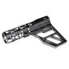 DB TAC Black Color Anodized Skeleton Fin Position Stock Clamp ,Skeletonized Pistol Arm Brace