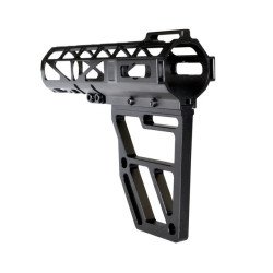 DB TAC Black Color Anodized Skeleton Fin Position Stock Clamp ,Skeletonized Pistol Arm Brace